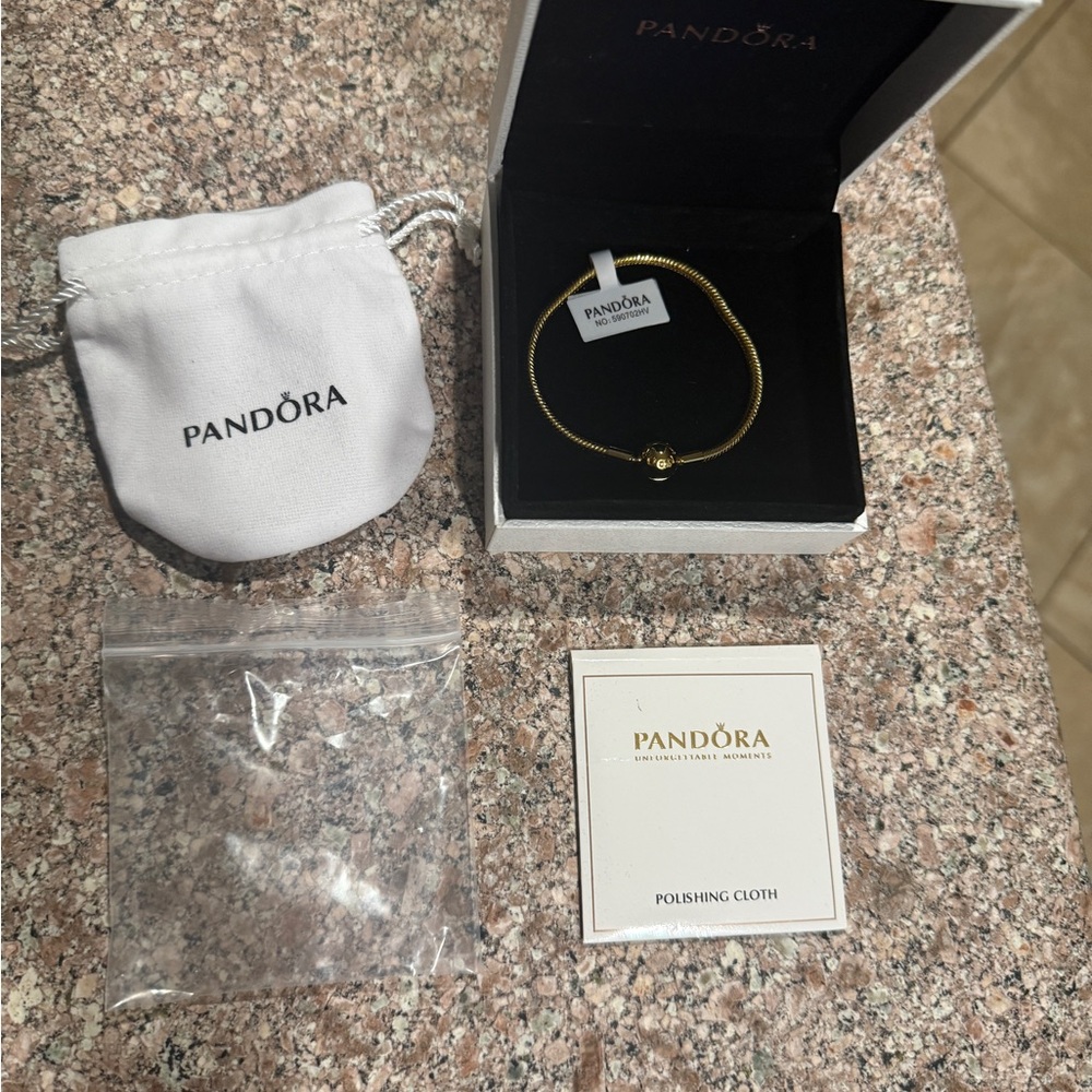 Pandora Gold Charm Bracelet
